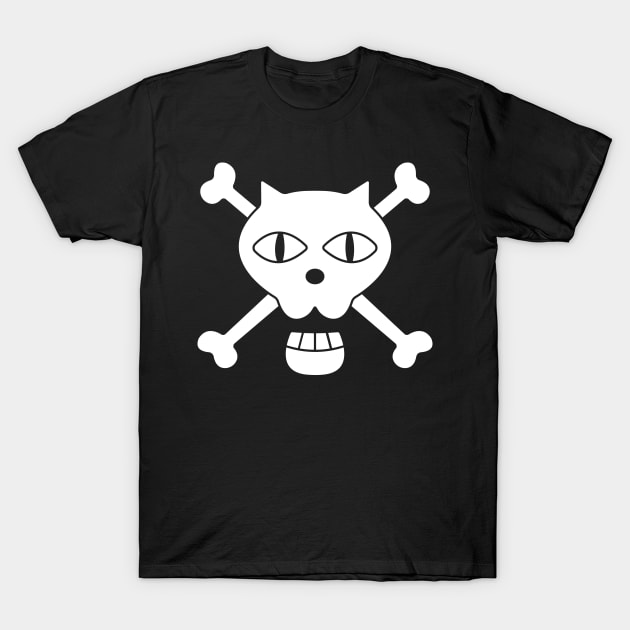 Black Cat Pirates T-Shirt by onepiecechibiproject